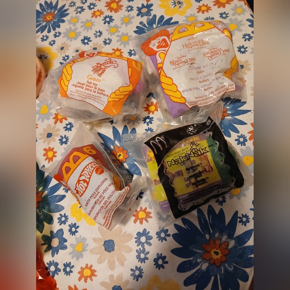 Four Vintage Mcdonald 1990's Happy Meal Toys